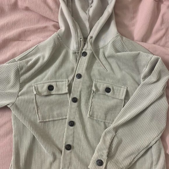 beige/off white corduroy jacket with brown buttons - Picture 1 of 1
